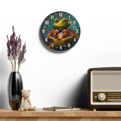 Reloj de pared acrílico Happy Frog 