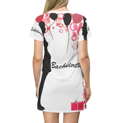 Bachelorette Fiesta Divertida y atrevida fiesta de futura novia - Vestido tipo camiseta (AOP)