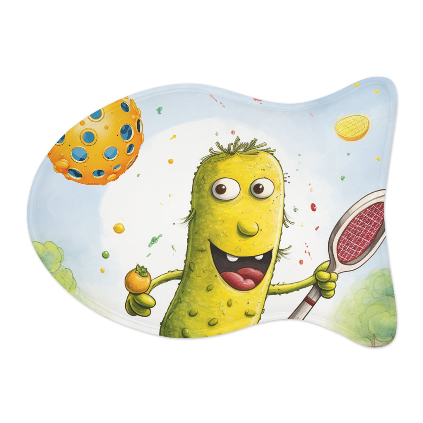 Pickleball Play: Juego de acción Pickle Sport, Fast Dink Ball - Tapetes para alimentación de mascotas 