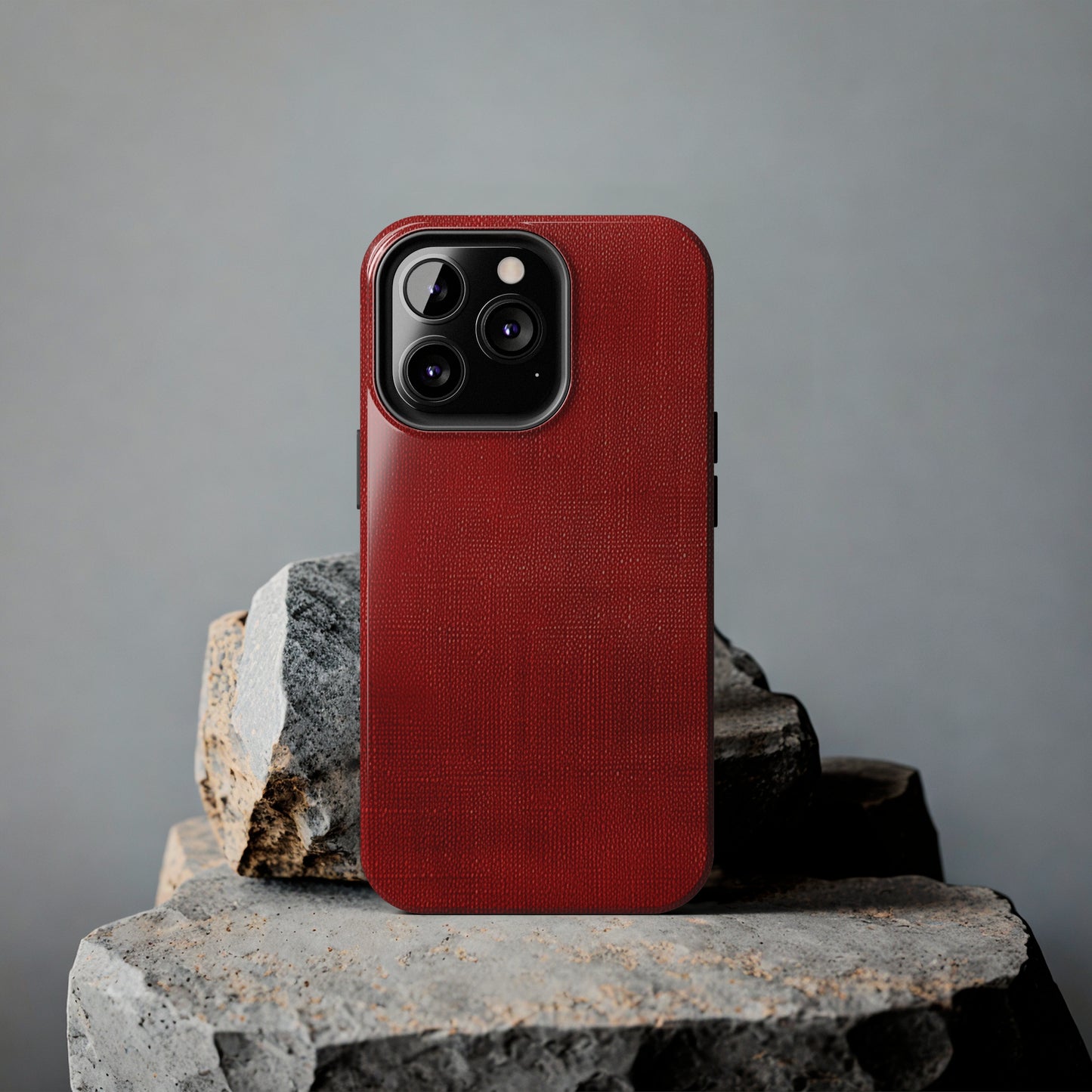 Juicy Red Berry Blast: Denim Fabric Inspired Design - Tough Phone Cases