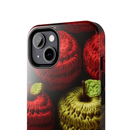 Crochet Apple Amigurumi - Big American Red Apples - Healthy Fruit Snack Design - Tough Phone Cases