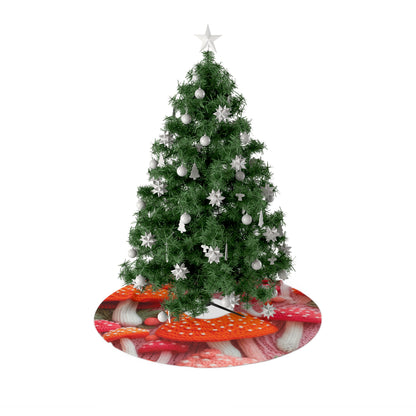 Mushroom Crochet, Enchanted Forest Design, Earthy Fungi. Mystical Magic Woodland, Immerse in Nature - Christmas Tree Skirts