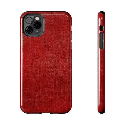 Juicy Red Berry Blast: Denim Fabric Inspired Design - Tough Phone Cases