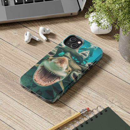 Laughing Lemon Sharks: Joyful Sea Jaws Ocean Deep - Tough Phone Cases