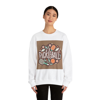 Pickleball Boho Graphic - Sport Gift - Unisex Heavy Blend™ Crewneck Sweatshirt