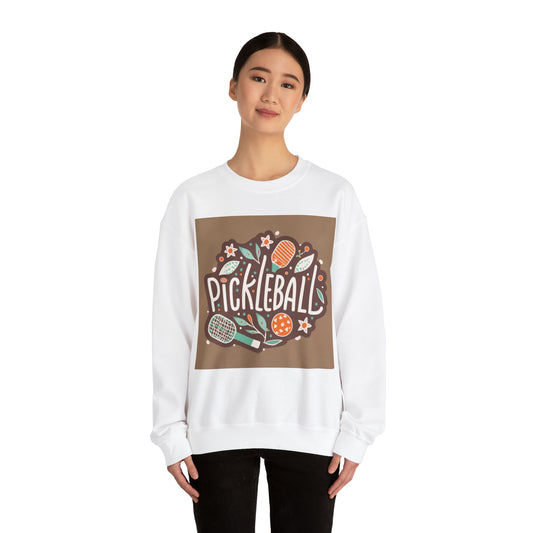 Pickleball Boho Graphic - Regalo deportivo - Sudadera unisex Heavy Blend™ Crewneck 