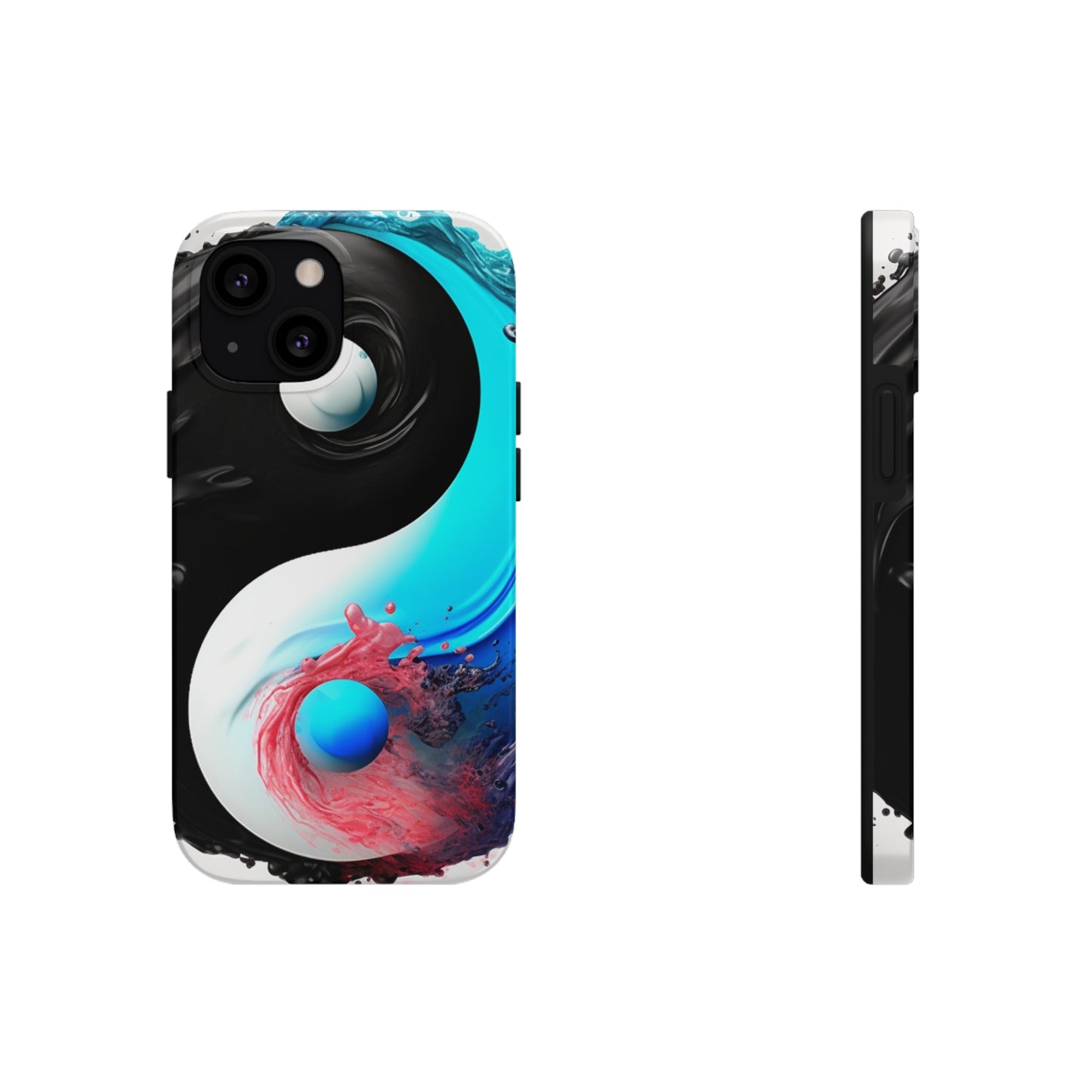 Yin Yang Symbol, Colorful Paint Style - Artistic Decor - Tough Phone Cases