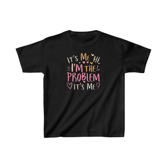 Its Me Hi Im The Problem Its Me - Retro Heart Valentine Gift - Kids Heavy Cotton™ Tee