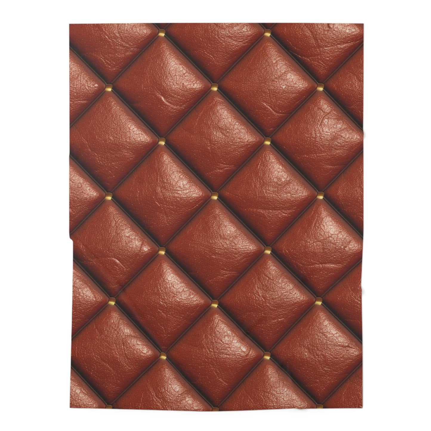 Brown Leather Cognac Pattern Rugged Durable Design Style - Baby Swaddle Blanket