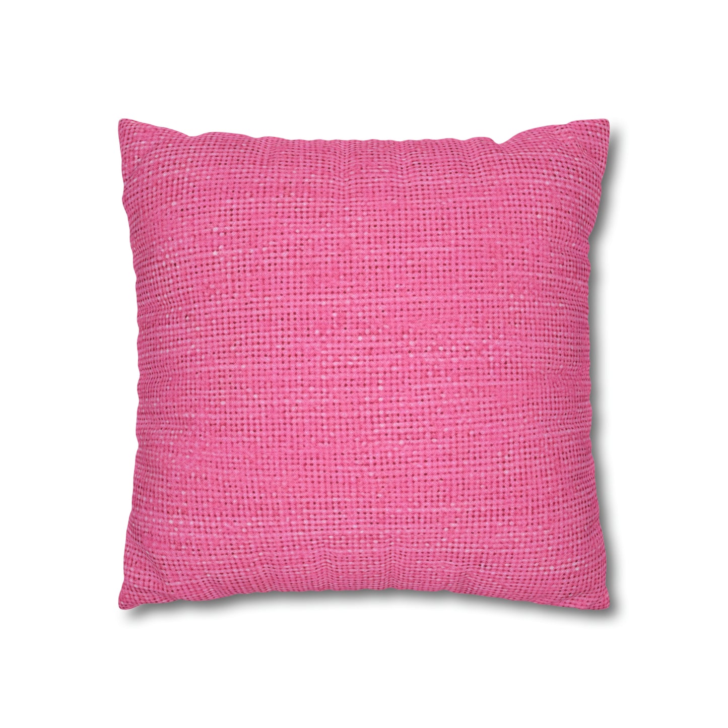 Doll-Like Pink Denim Designer Fabric Style - Spun Polyester Square Pillow Case