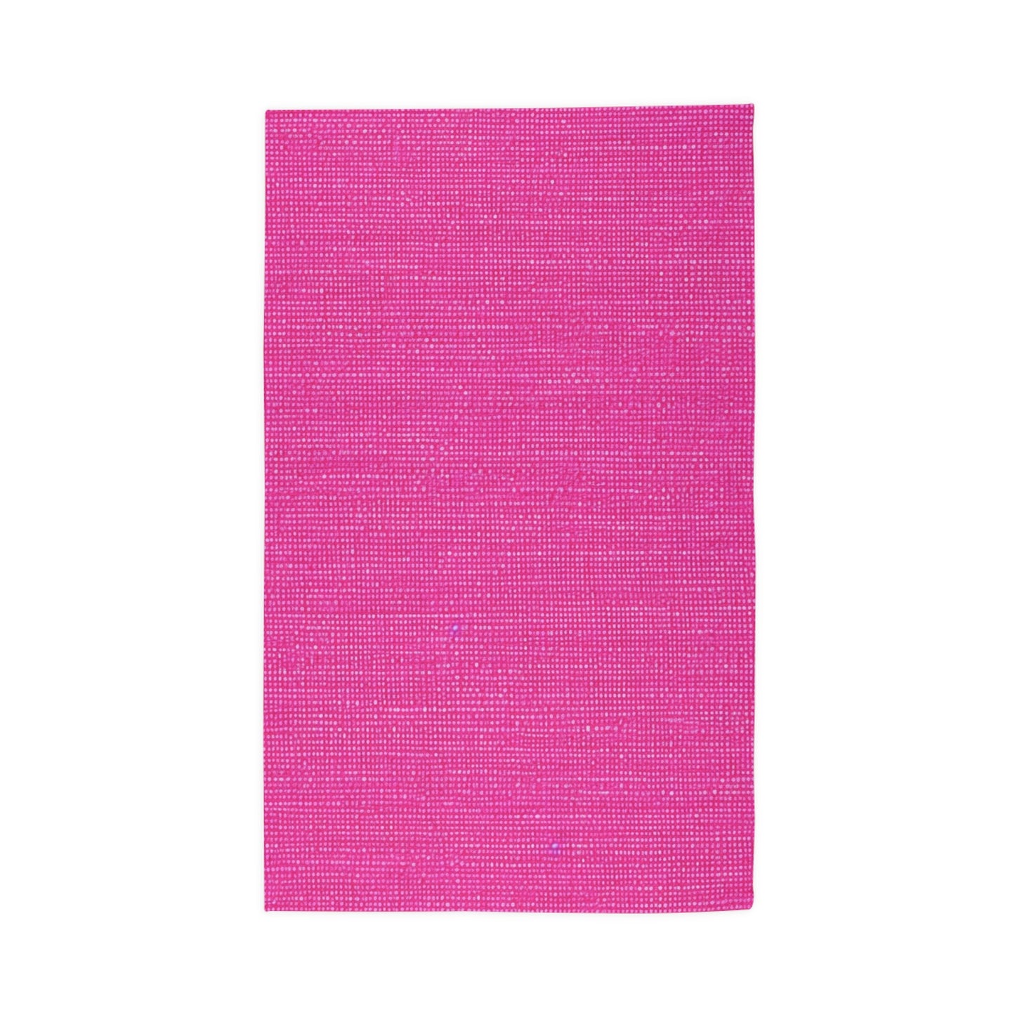 Hot Neon Pink Doll Like: Denim-Inspired, Bold & Bright Fabric - Dobby Rug