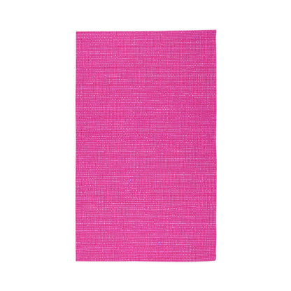 Hot Neon Pink Doll Like: Denim-Inspired, Bold & Bright Fabric - Dobby Rug