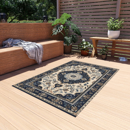 Durable and Stylish Outdoor Rug - Oriental Inspired