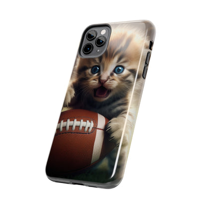 Football Kitten Touchdown: el juego deportivo ganador de Tabby - Estuches resistentes para teléfonos