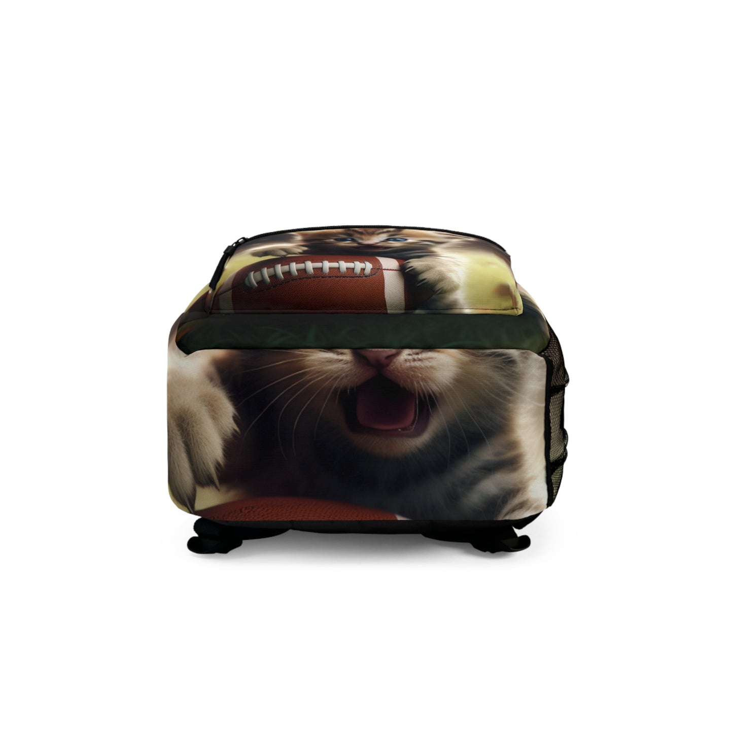 Football Kitten Touchdown: Tabby's Winning Play Sport Game - Backpack