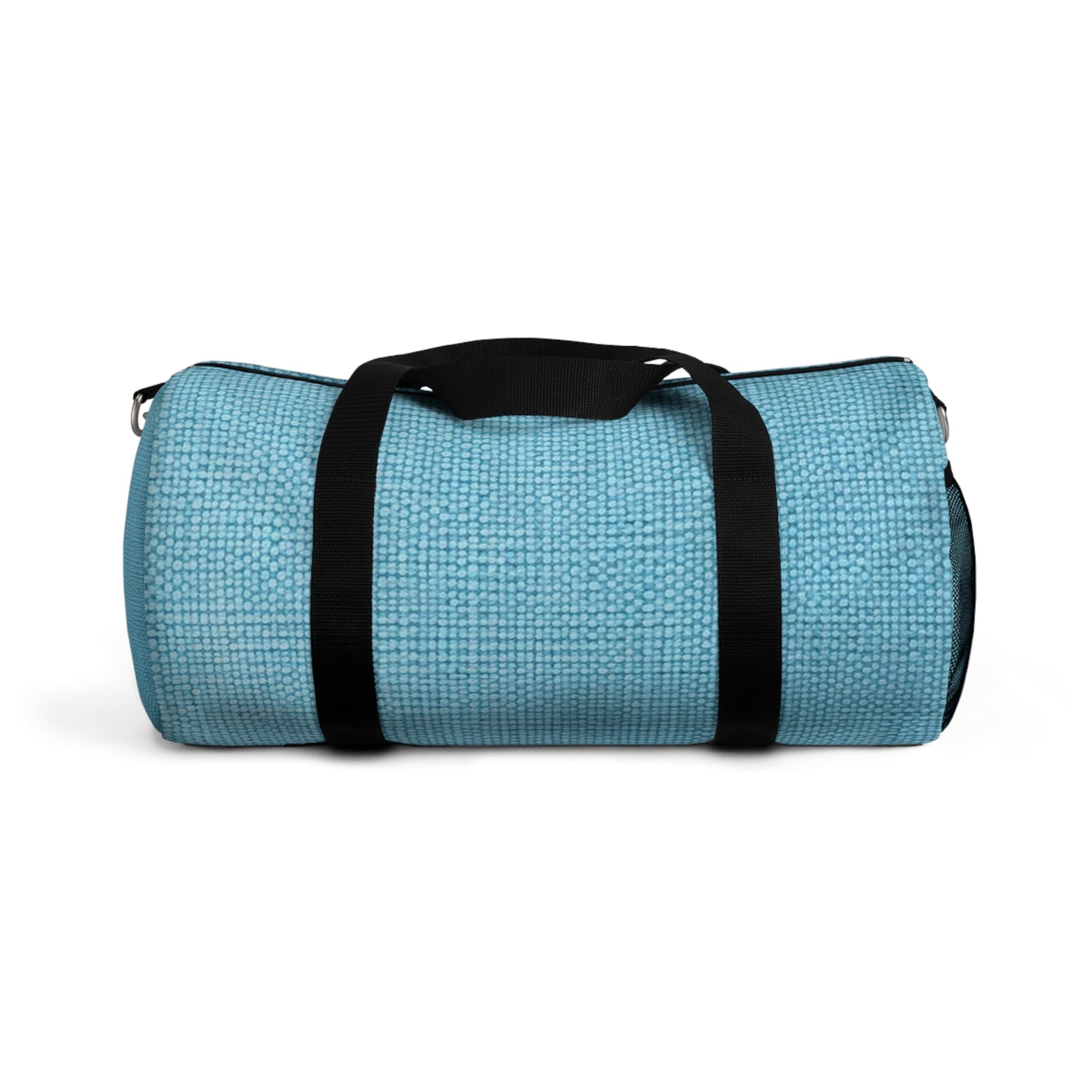 Bright Aqua Teal: Denim-Inspired Refreshing Blue Summer Fabric - vDuffel Bag