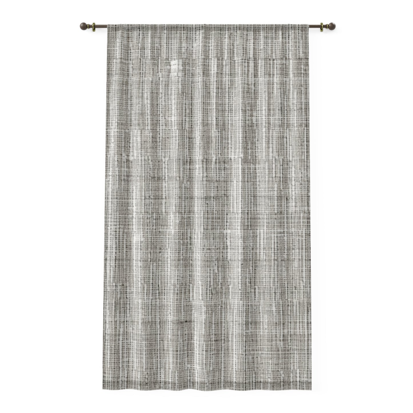 Silver Grey: Denim-Inspired, Contemporary Fabric Design - Window Curtain