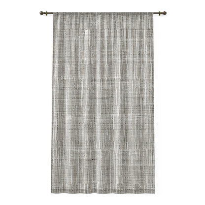 Silver Grey: Denim-Inspired, Contemporary Fabric Design - Window Curtain