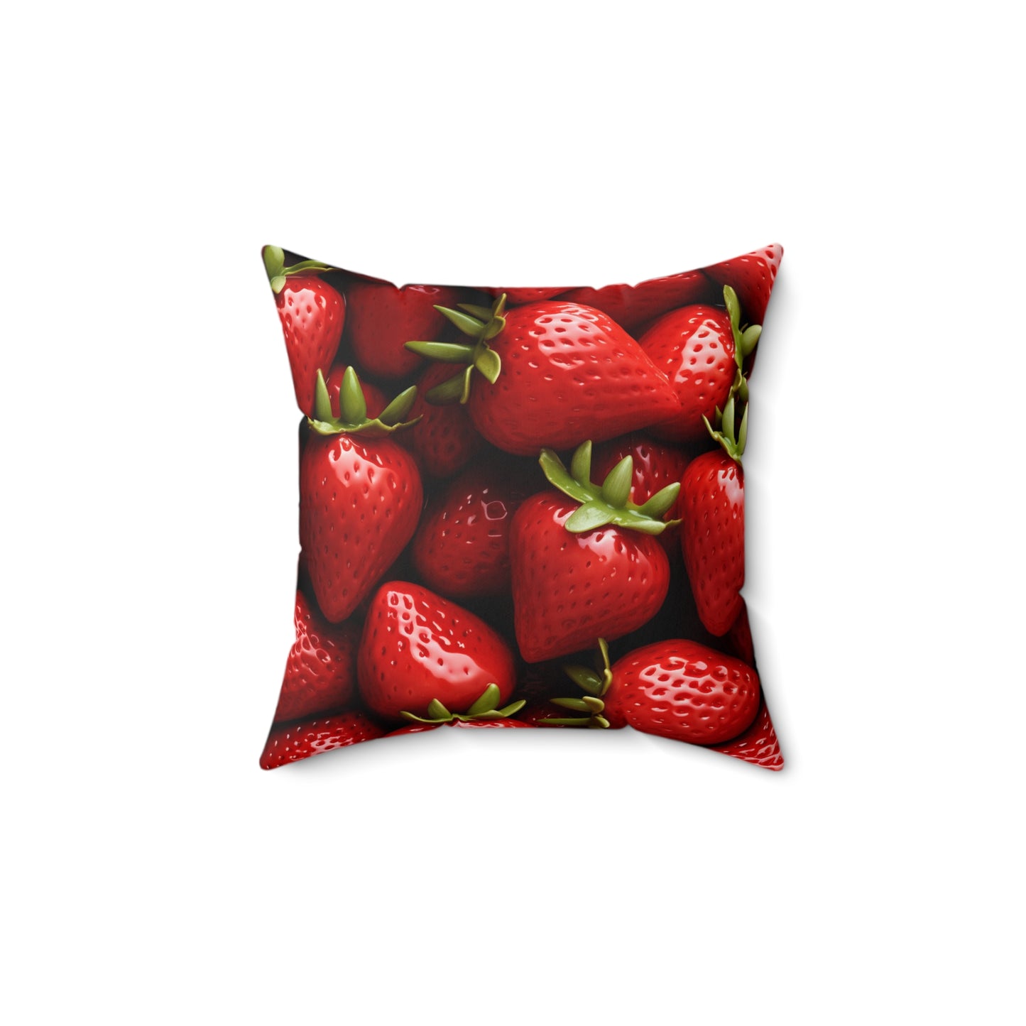 Strawberry Patch Picks: Home Decor and Gifts for the Ultimate Berry Fan - Spun Polyester Square Pillow