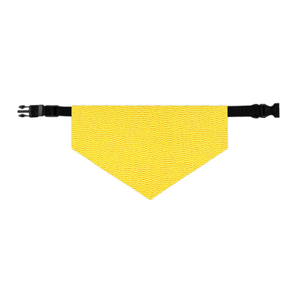 Sunshine Yellow Lemon: Denim-Inspired, Cheerful Fabric - Dog & Pet Bandana Collar