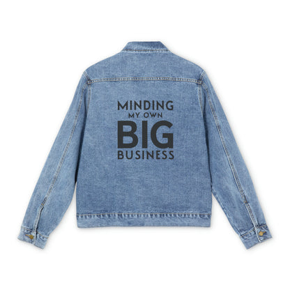 Minding My Own Big Business, Gift Shop Store, Men's Denim Jacket