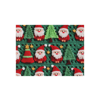 Santa Claus Crochet Pattern, Christmas Design, Festive Holiday Decor, Father Christmas Motif. Perfect for Yuletide Celebration - Outdoor Rug