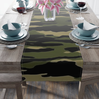 Tiger Stripe Camouflage: Military Style - Table Runner (Cotton, Poly)