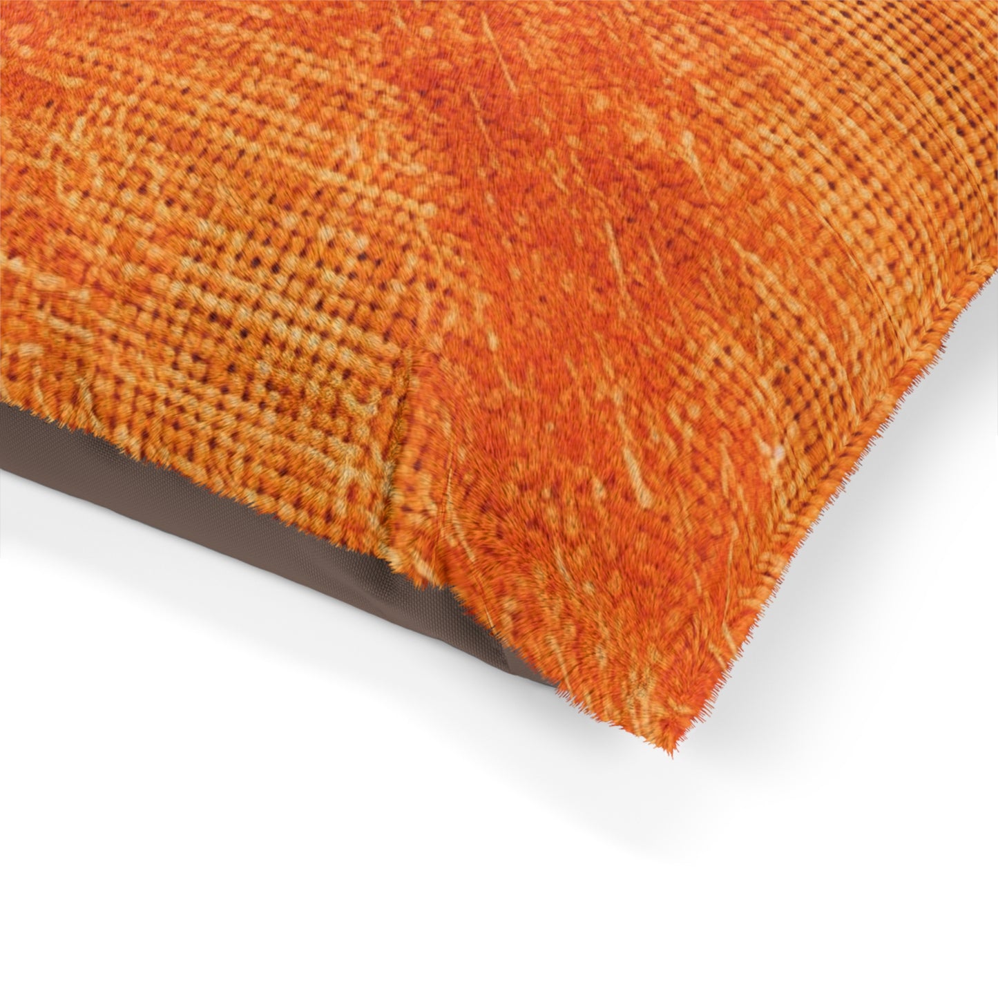 Burnt Orange/Rust: Denim-Inspired Autumn Fall Color Fabric - Dog & Pet Bed