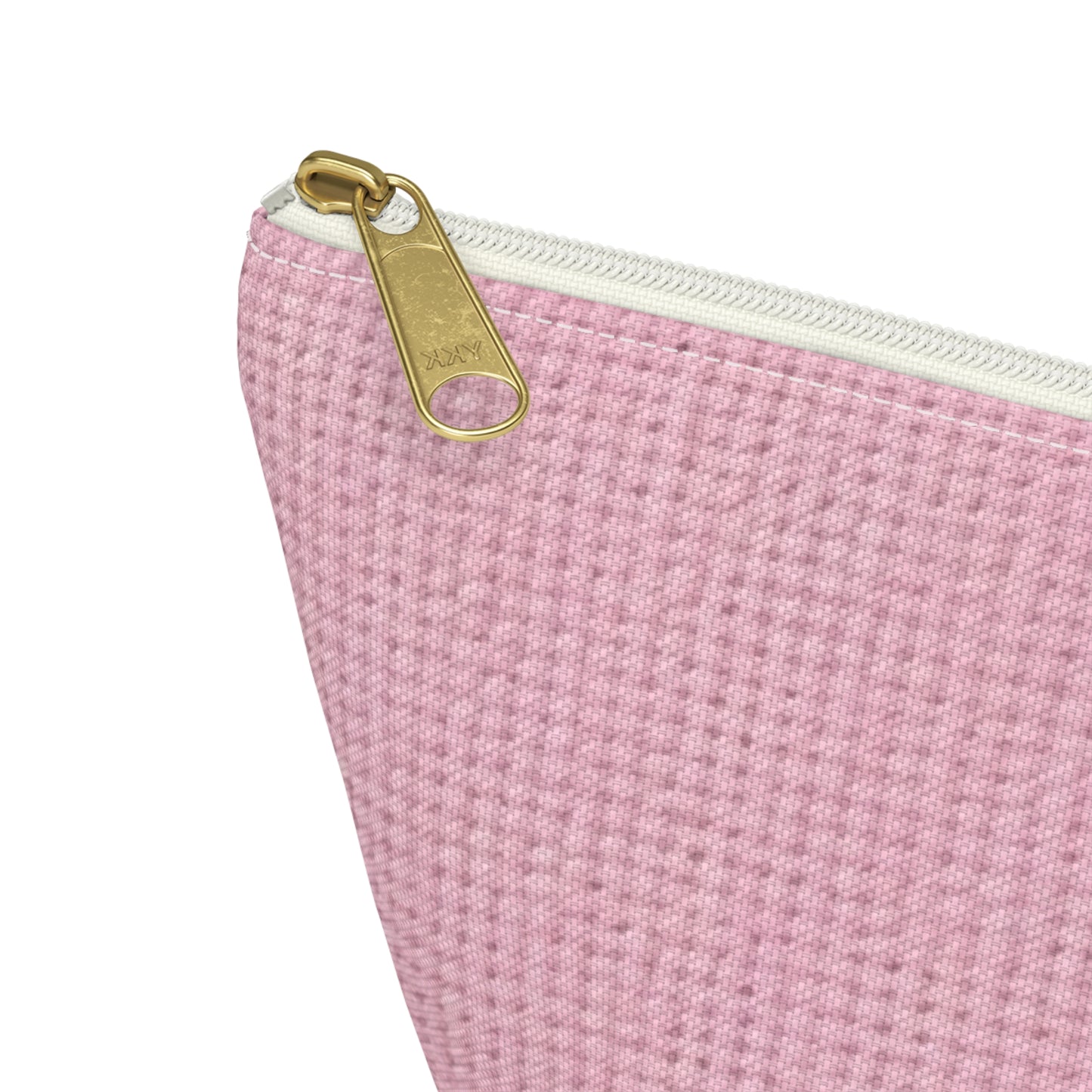 Blushing Garment Dye Pink: Denim-Inspired, Soft-Toned Fabric - Accessory Pouch w T-bottom