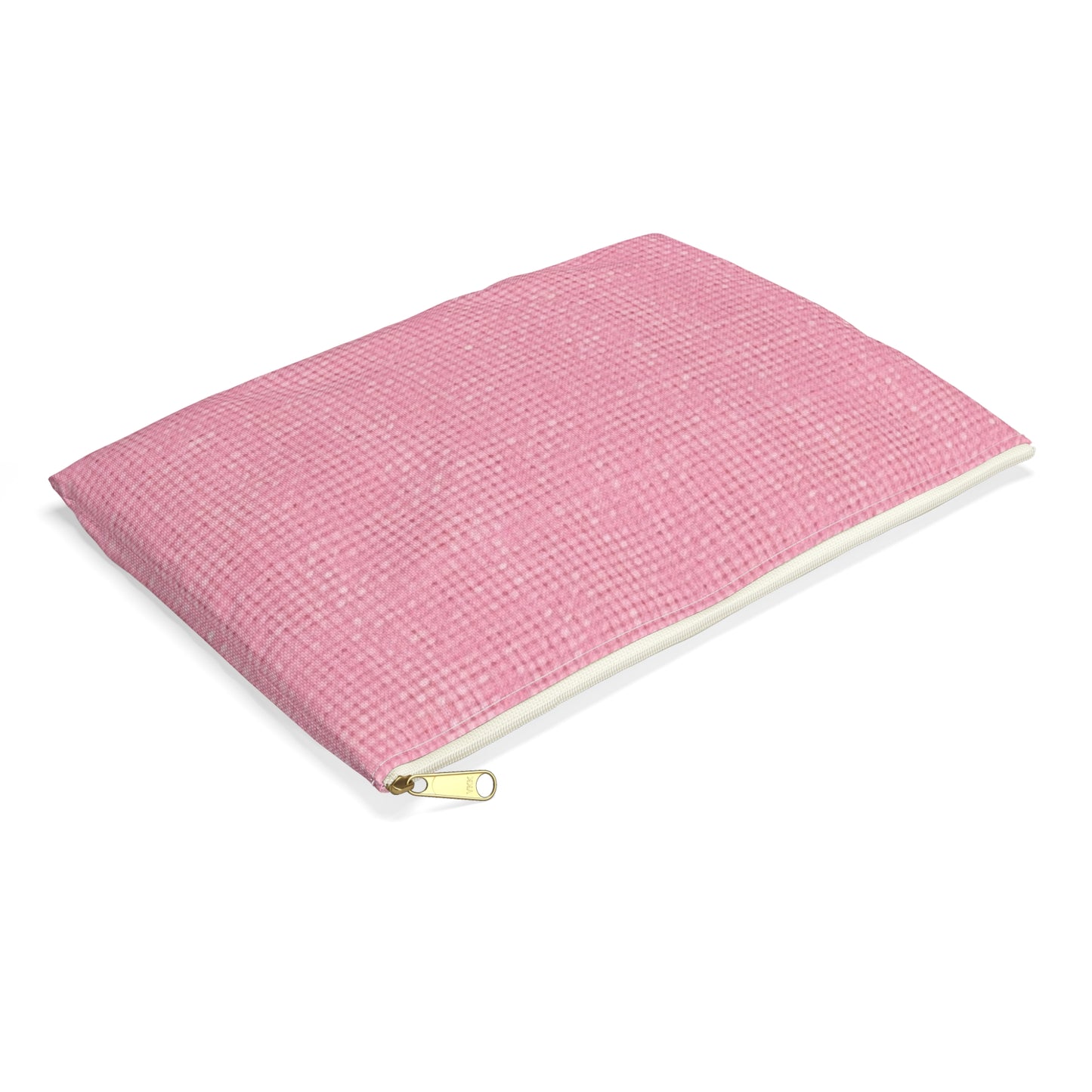 Pastel Rose Pink: Denim-Inspired, Refreshing Fabric Design - Accessory Pouch