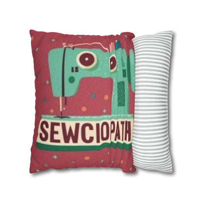 Sewing Sewciopath - Spun Polyester Square Pillow Case