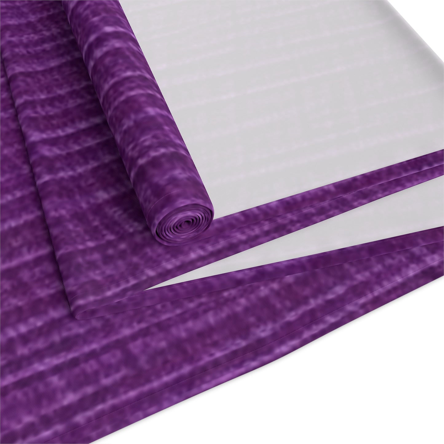 Violet/Plum/Purple: Denim-Inspired Luxurious Fabric - Table Runner (Cotton, Poly)