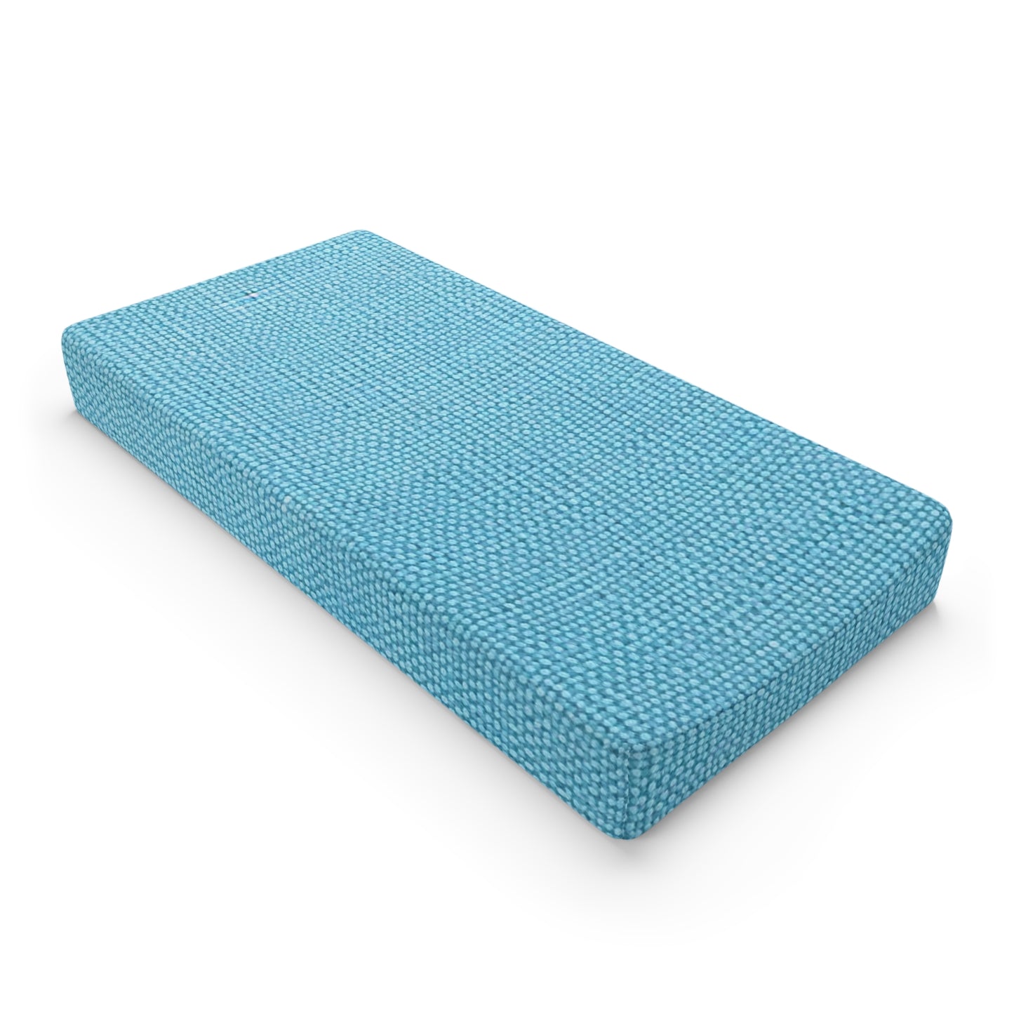 Bright Aqua Teal: Denim-Inspired Refreshing Blue Summer Fabric - Baby Changing Pad Cover