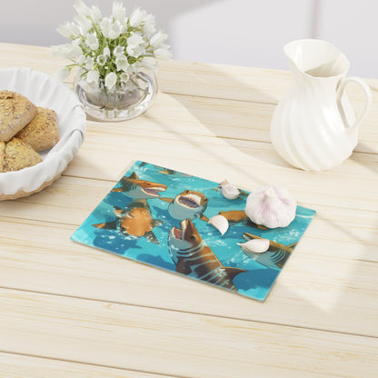 Tiger Shark: Ocean Marine Wildlife - Underwater - Cutting Board