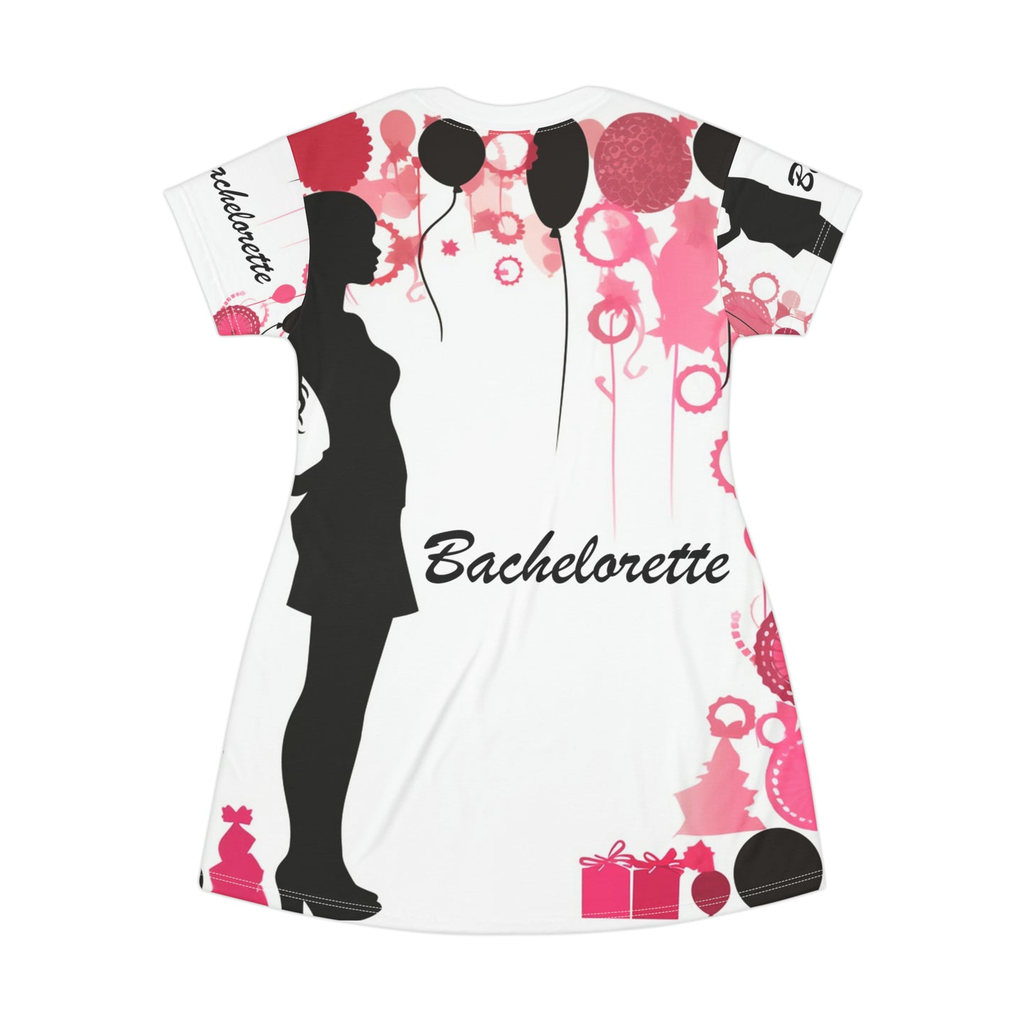 Bachelorette Fiesta Divertida y atrevida fiesta de futura novia - Vestido tipo camiseta (AOP)