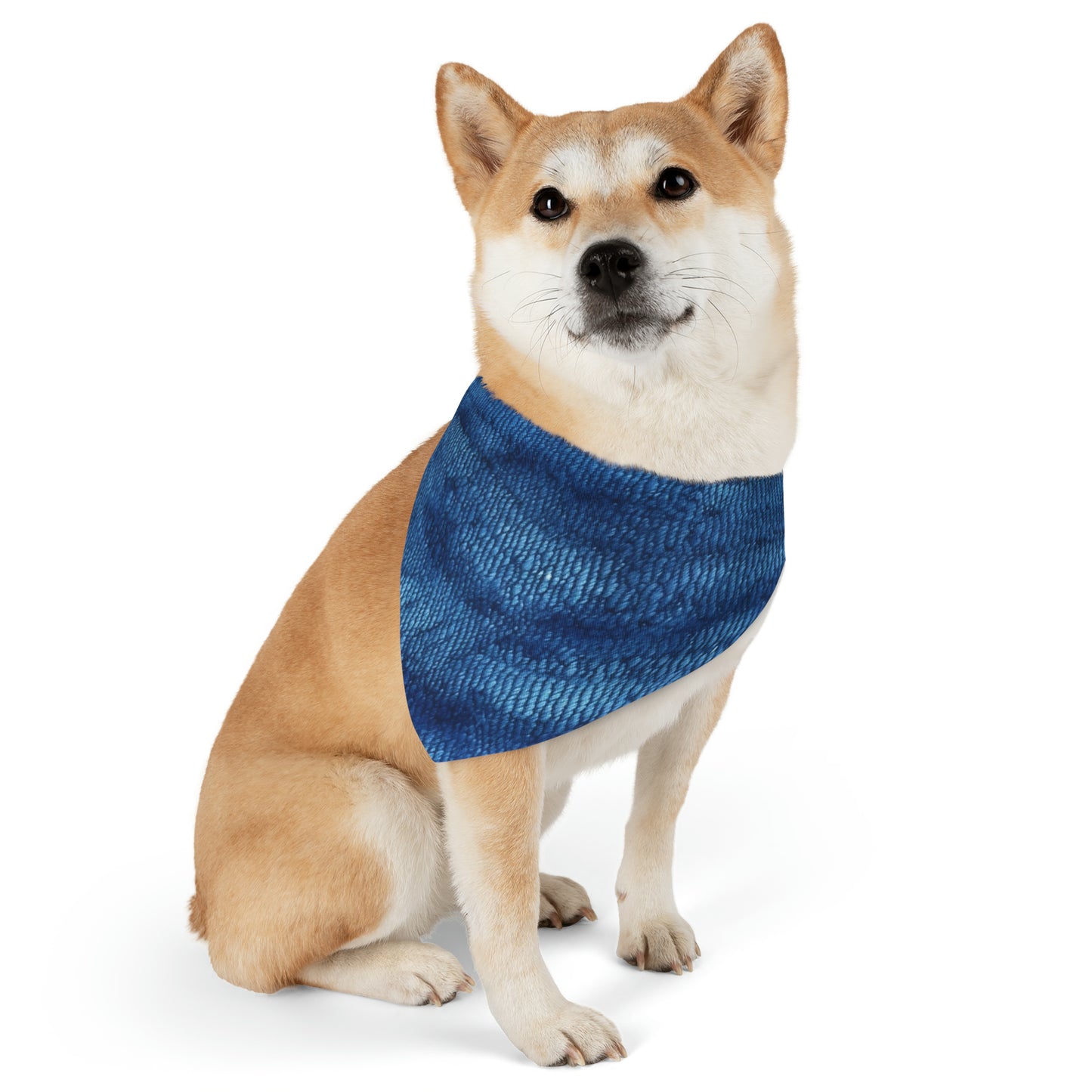 Blue Spectrum: Denim-Inspired Fabric Light to Dark - Dog & Pet Bandana Collar