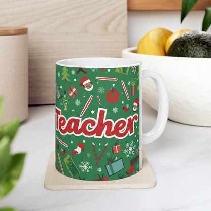 Teacher Christmas 2023 Holiday - Ceramic Mug 11oz