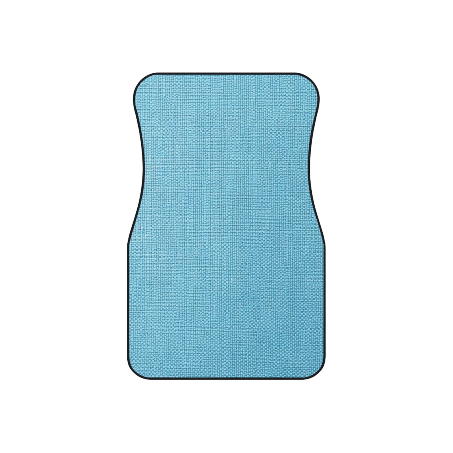 Bright Aqua Teal: Denim-Inspired Refreshing Blue Summer Fabric - Car Mats (Set of 4)