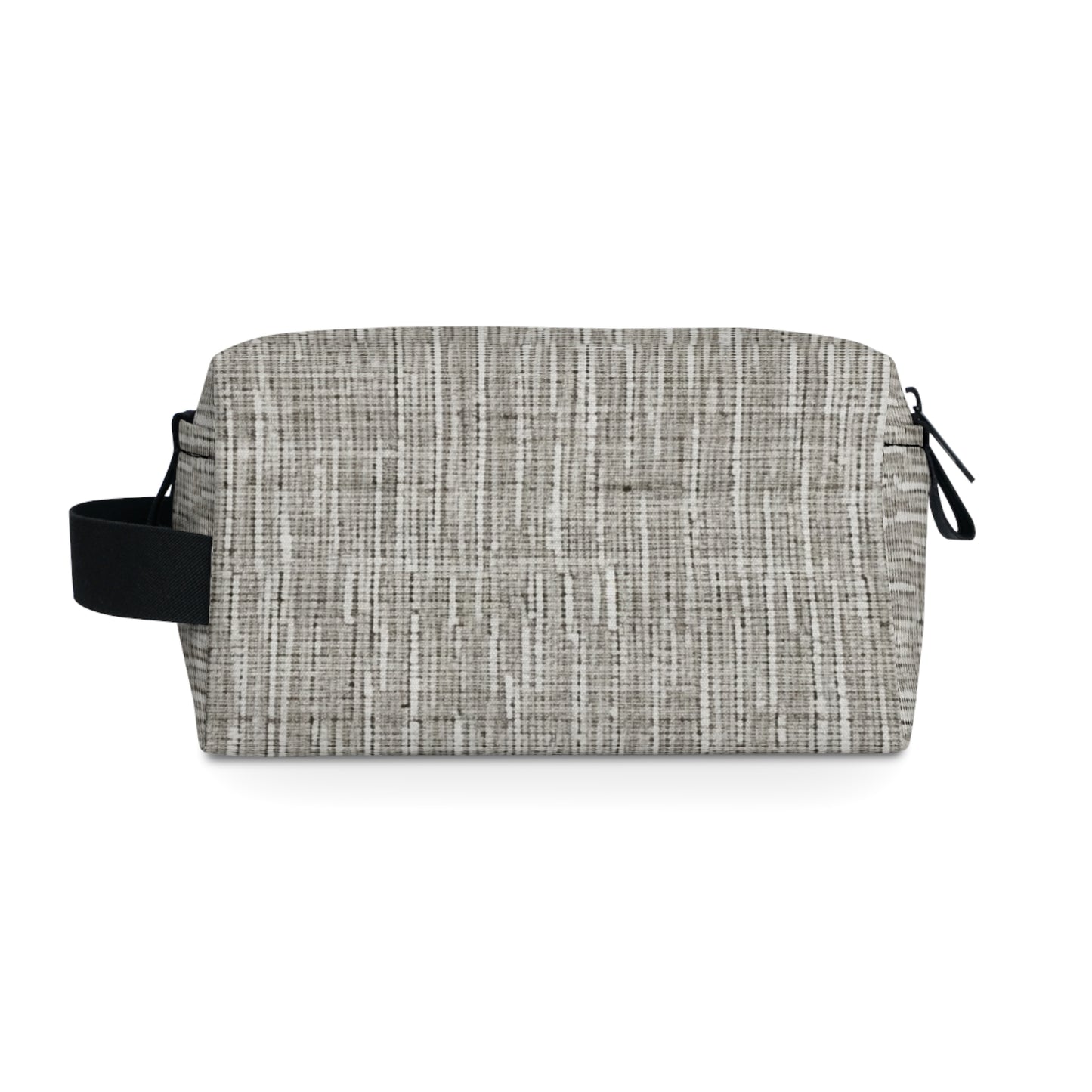 Silver Grey: Denim-Inspired, Contemporary Fabric Design - Toiletry Bag