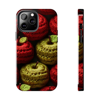 Crochet Apple Amigurumi - Big American Red Apples - Healthy Fruit Snack Design - Tough Phone Cases