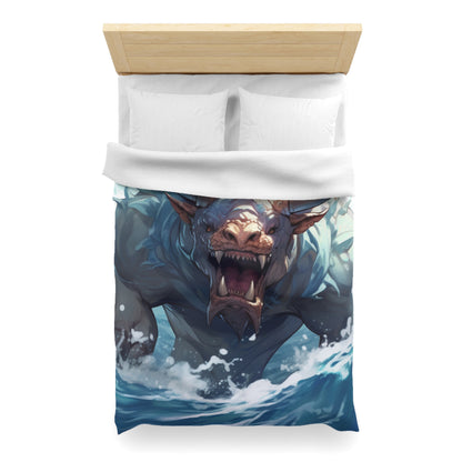 Bull Shark Fusion: Water Fantasy - Animal marino híbrido del océano - Funda nórdica de microfibra 