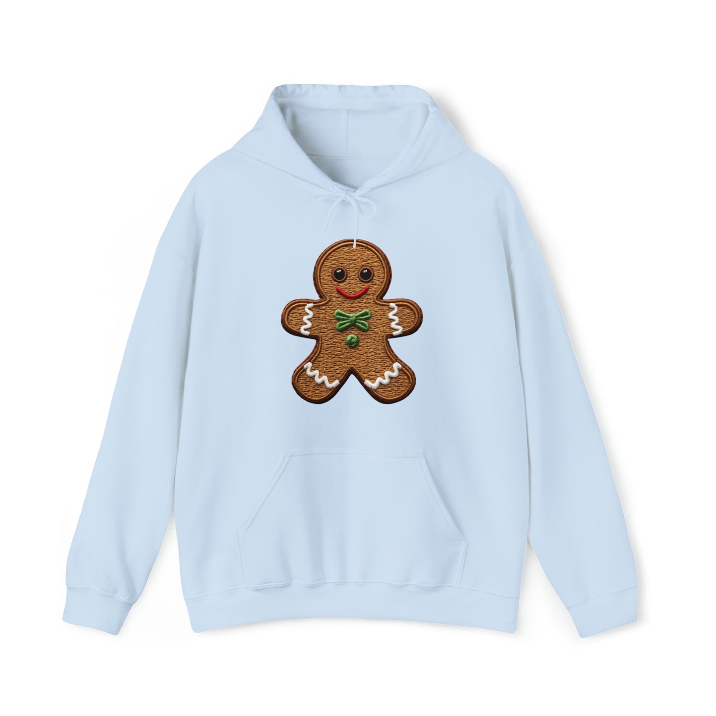 Chenille Gingerbread Cookie: Christmas Festive Delight Design - Unisex Heavy Blend™ Hooded Sweatshirt