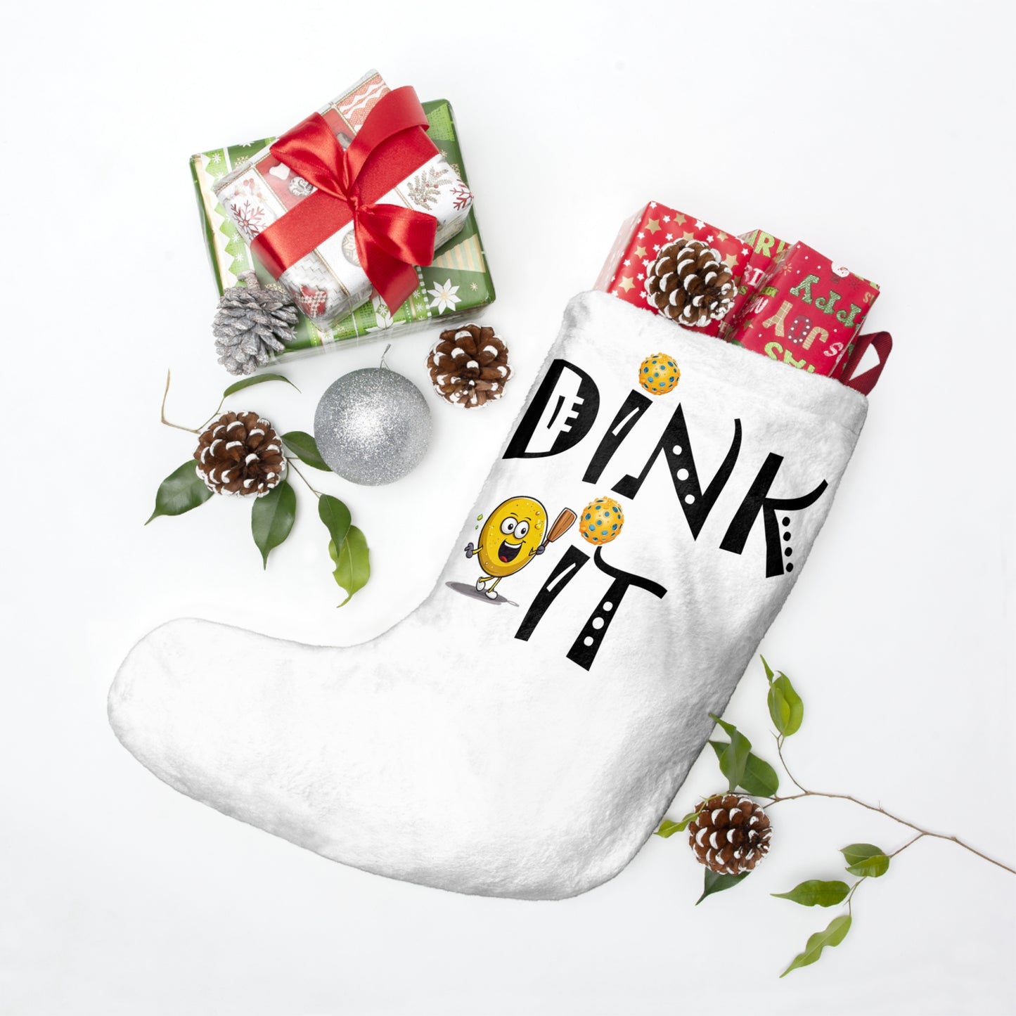 Pickleball Dink It: Sport Strategy Game Style - Gift Enthusiasts & Players - Christmas Stockings