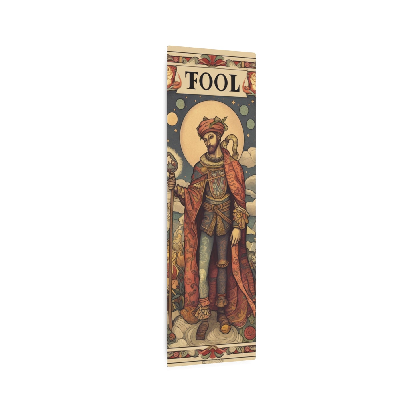 Expressive Tarot - 'The Fool' Card Artistic Reading Symbol - Metal Art Sign