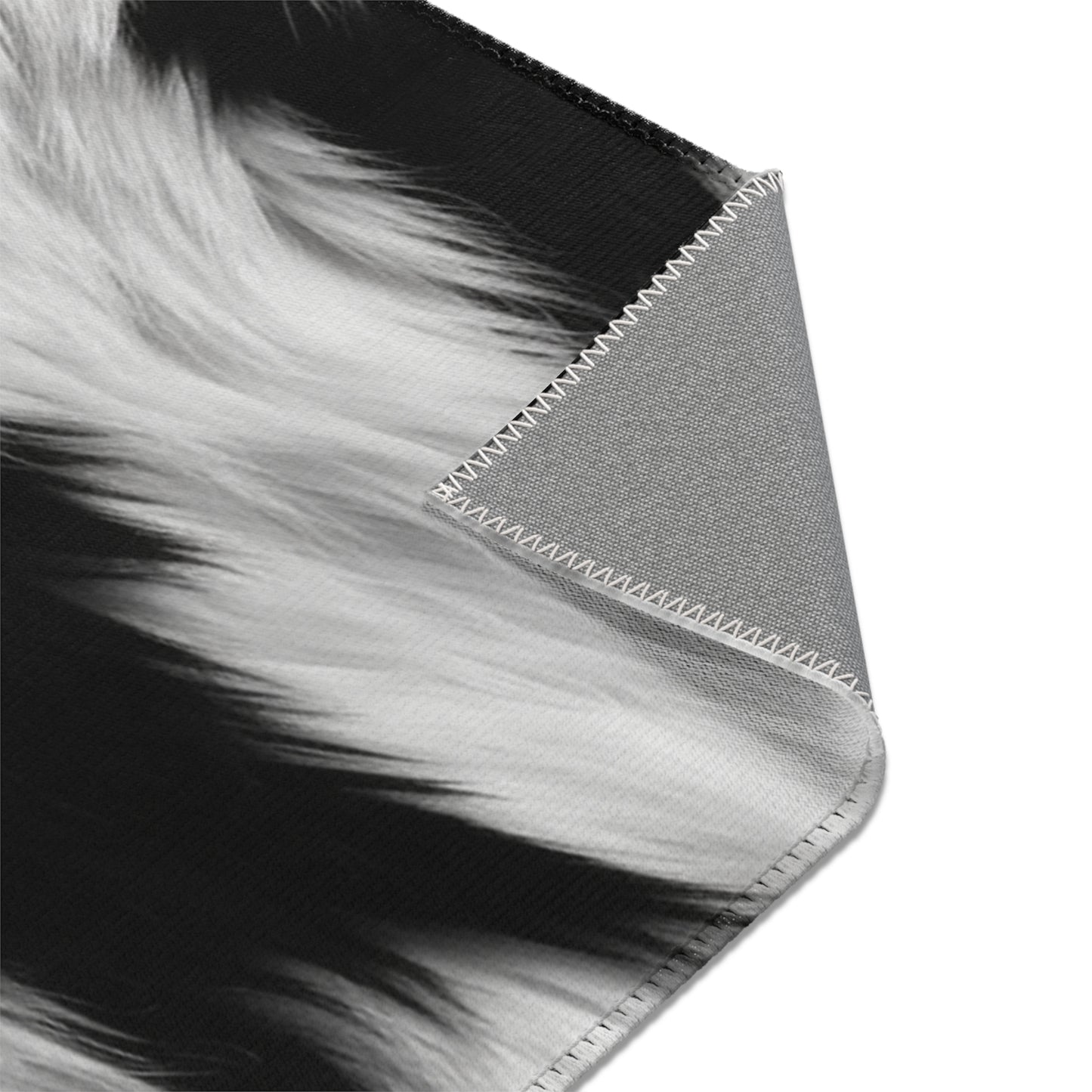 Cowhide on Hair Leather - Black and White - Designer Style - Area Rugs