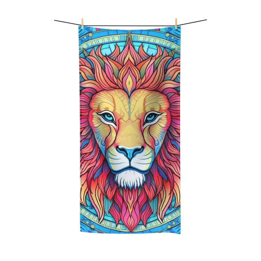 Astrological Leo - Cosmic Zodiac Constellation, Lion Symbol Art - Polycotton Towel