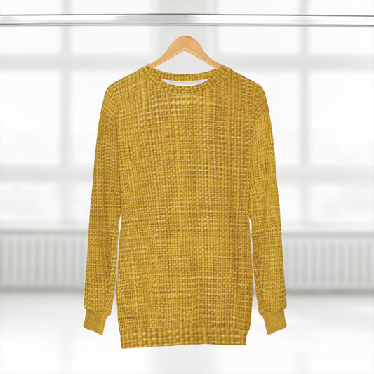 Radiant Sunny Yellow: tela de verano inspirada en la mezclilla - Sudadera unisex (AOP) 