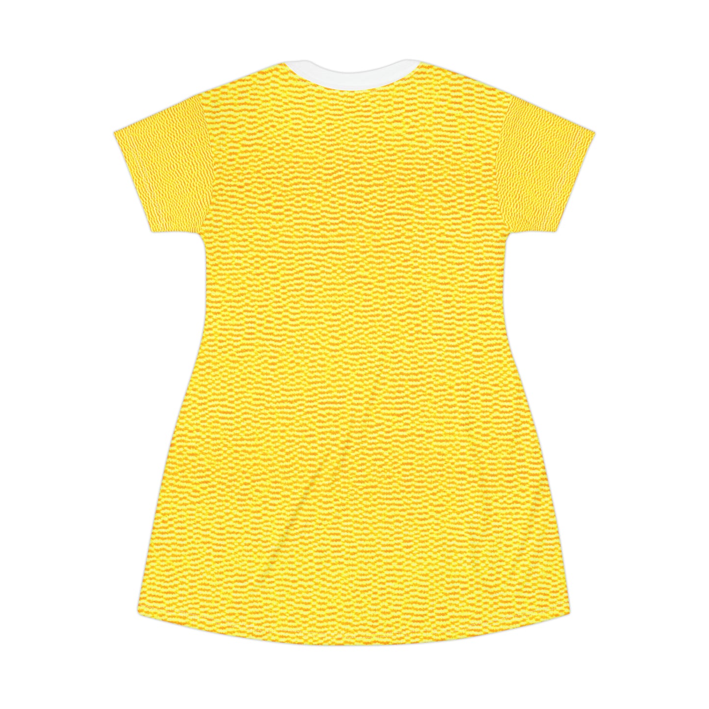 Sunshine Yellow Lemon: Denim-Inspired, Cheerful Fabric - T-Shirt Dress (AOP)
