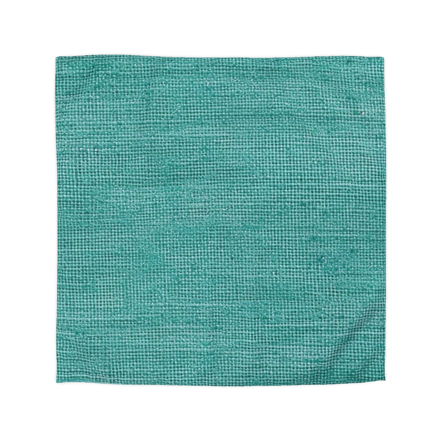 Diseño de tela vaquera color turquesa menta de calidad, material elegante, funda nórdica de microfibra 