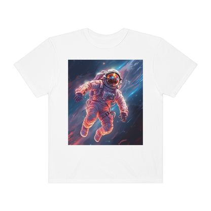 Astronauta del espacio exterior - Galaxy Starfield Art - Camiseta unisex teñida de ropa